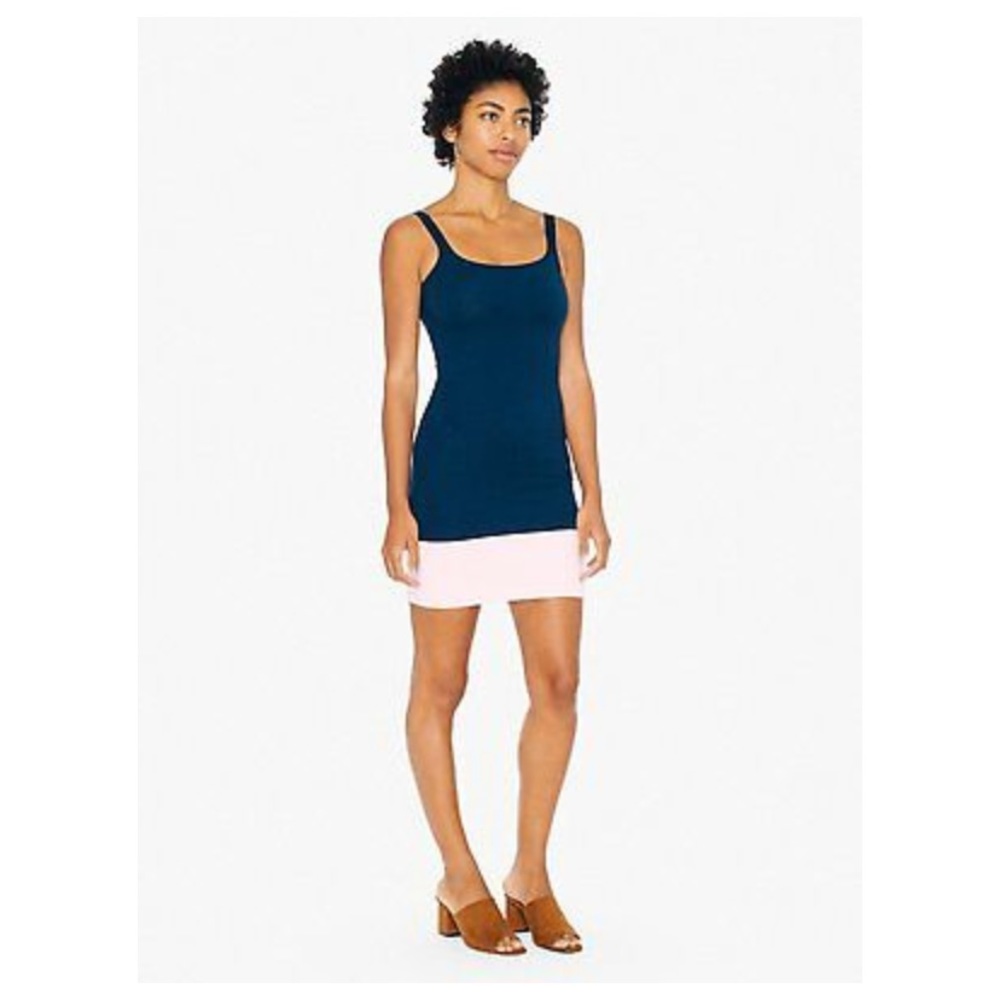 ❌SOLD❌ American Apparel Ponte Color Block Mini Tank Dress